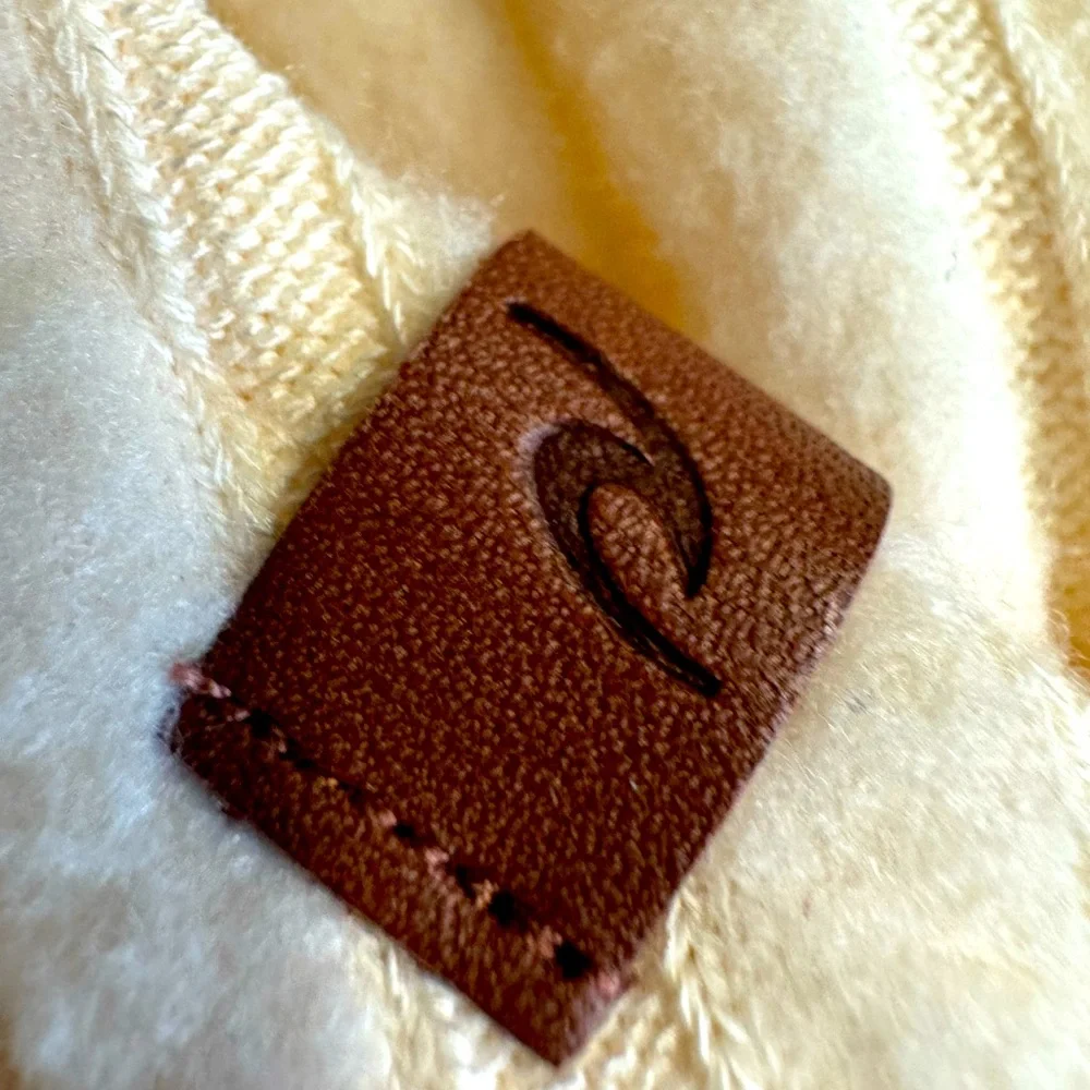 NWOT Rip Curl Cozy Jumpsuit- cream cozy fuzzy elastic waist ribbed .Size XL - Picture 12 of 14